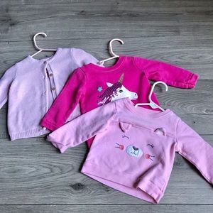 3 sweaters 9-12months